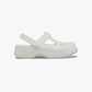 Crocs Classic Mary Jane Clog T - כפכפי קלוג קרוקס מרי ג'ין לבנות מידות קטנות בצבע לבן גיר