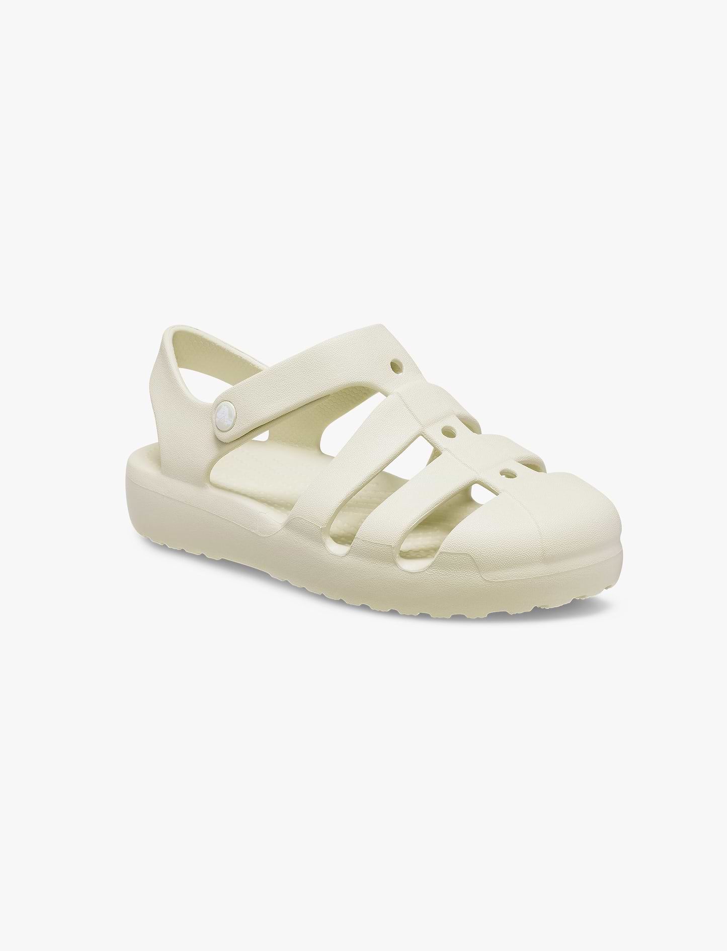 Crocs Classic Fisherman T - סנדלי קרוקס פישרמן לבנות בצבע אבן חול מידות קטנות