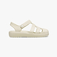 Crocs Classic Fisherman T -  סנדלי קרוקס פישרמן לבנות בצבע אבן חול מידות קטנות