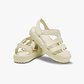 Crocs Classic Fisherman T -  סנדלי קרוקס פישרמן לבנות בצבע אבן חול מידות קטנות