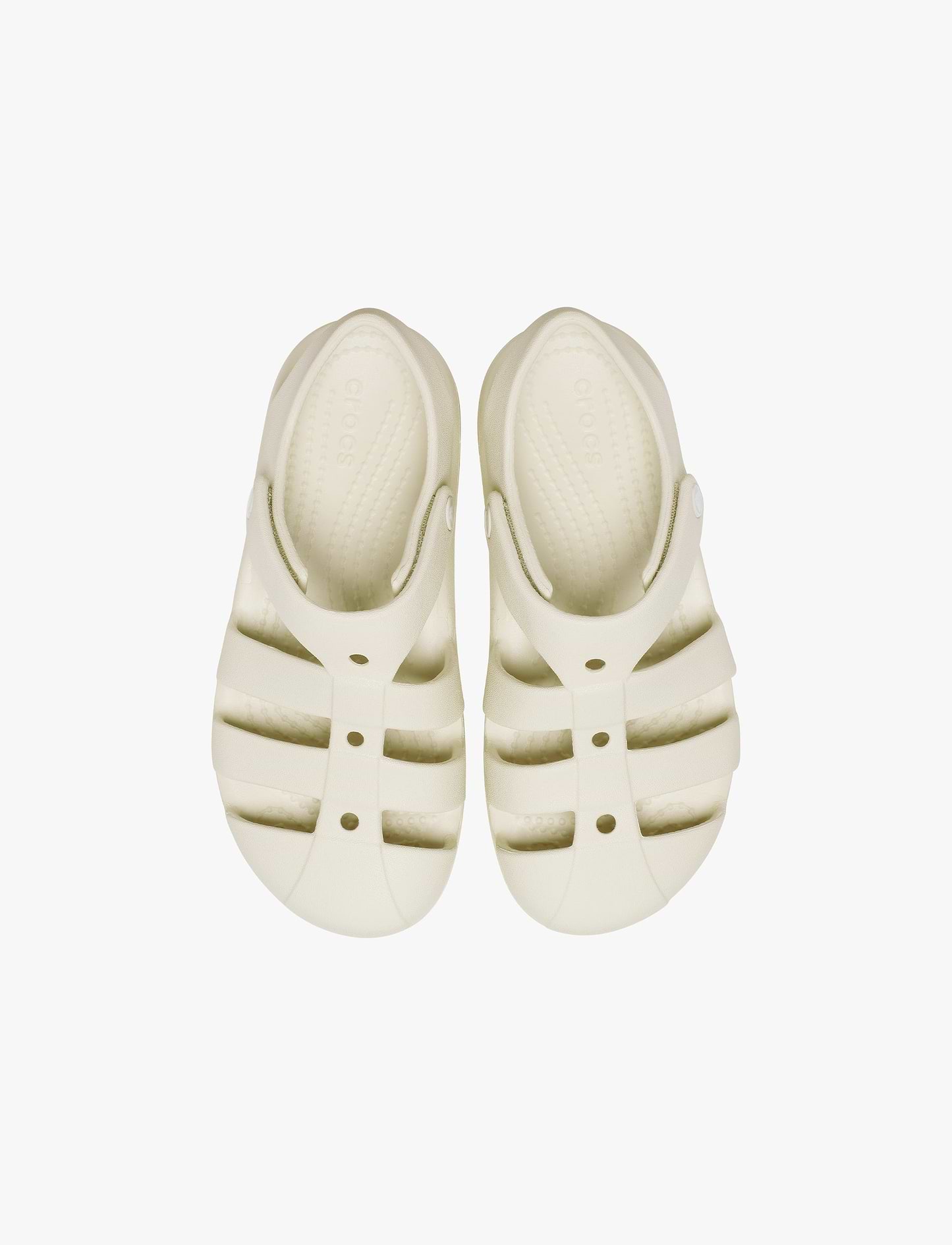 Crocs Classic Fisherman T - סנדלי קרוקס פישרמן לבנות בצבע אבן חול מידות קטנות