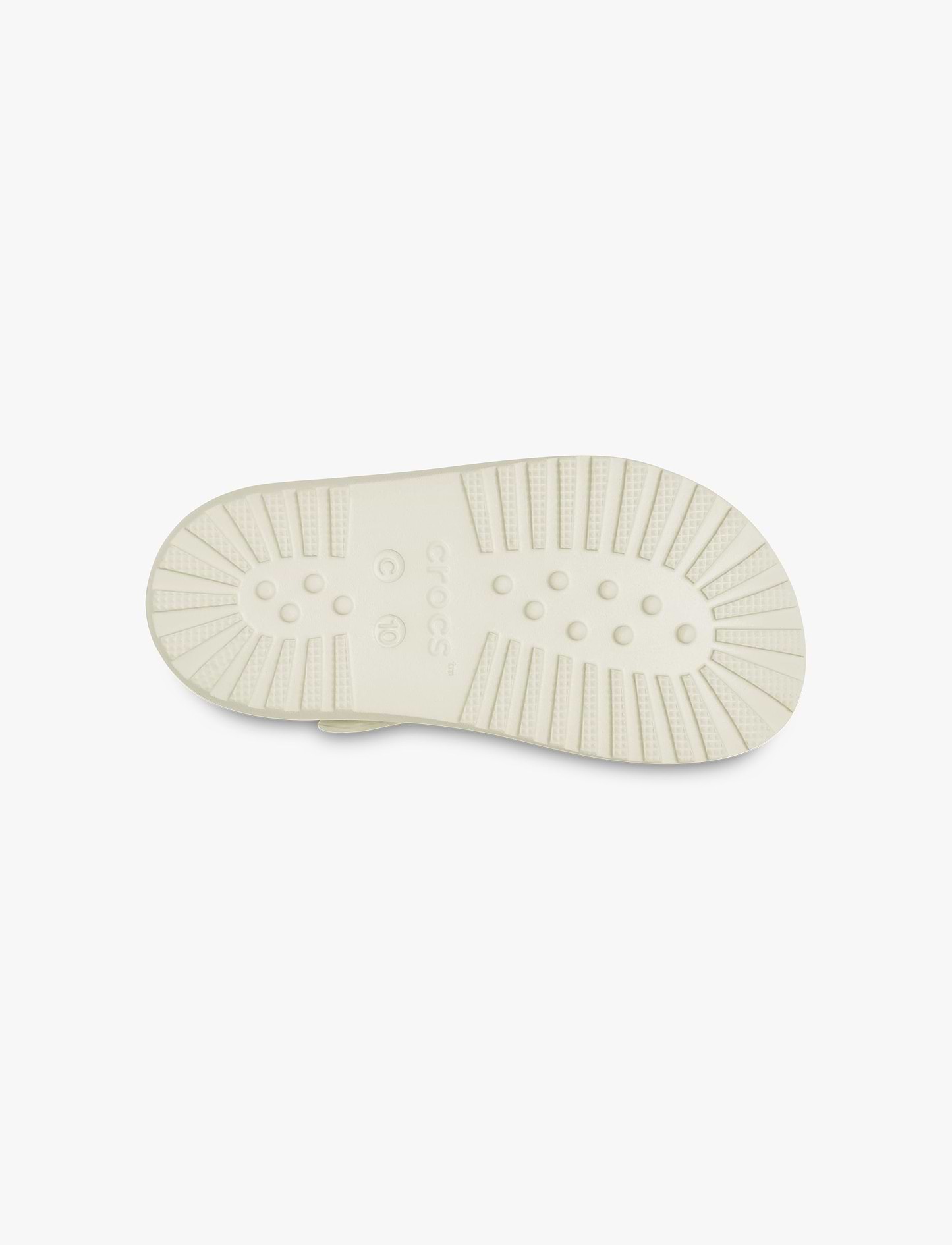 Crocs Classic Fisherman T - סנדלי קרוקס פישרמן לבנות בצבע אבן חול מידות קטנות