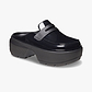 Crocs Stomp High Shine Loafer - כפכפי מוקסין פלטפורמה קרוקס לנשים בצבע שחור