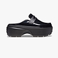 Crocs Stomp High Shine Loafer - כפכפי מוקסין פלטפורמה קרוקס לנשים בצבע שחור