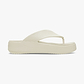 Crocs Getaway Groove Platform Flip - כפכפי אצבע פלטפורמה קרוקס לנשים בצבע אבן/חול