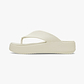 Crocs Getaway Groove Platform Flip - כפכפי אצבע פלטפורמה קרוקס לנשים בצבע אבן/חול