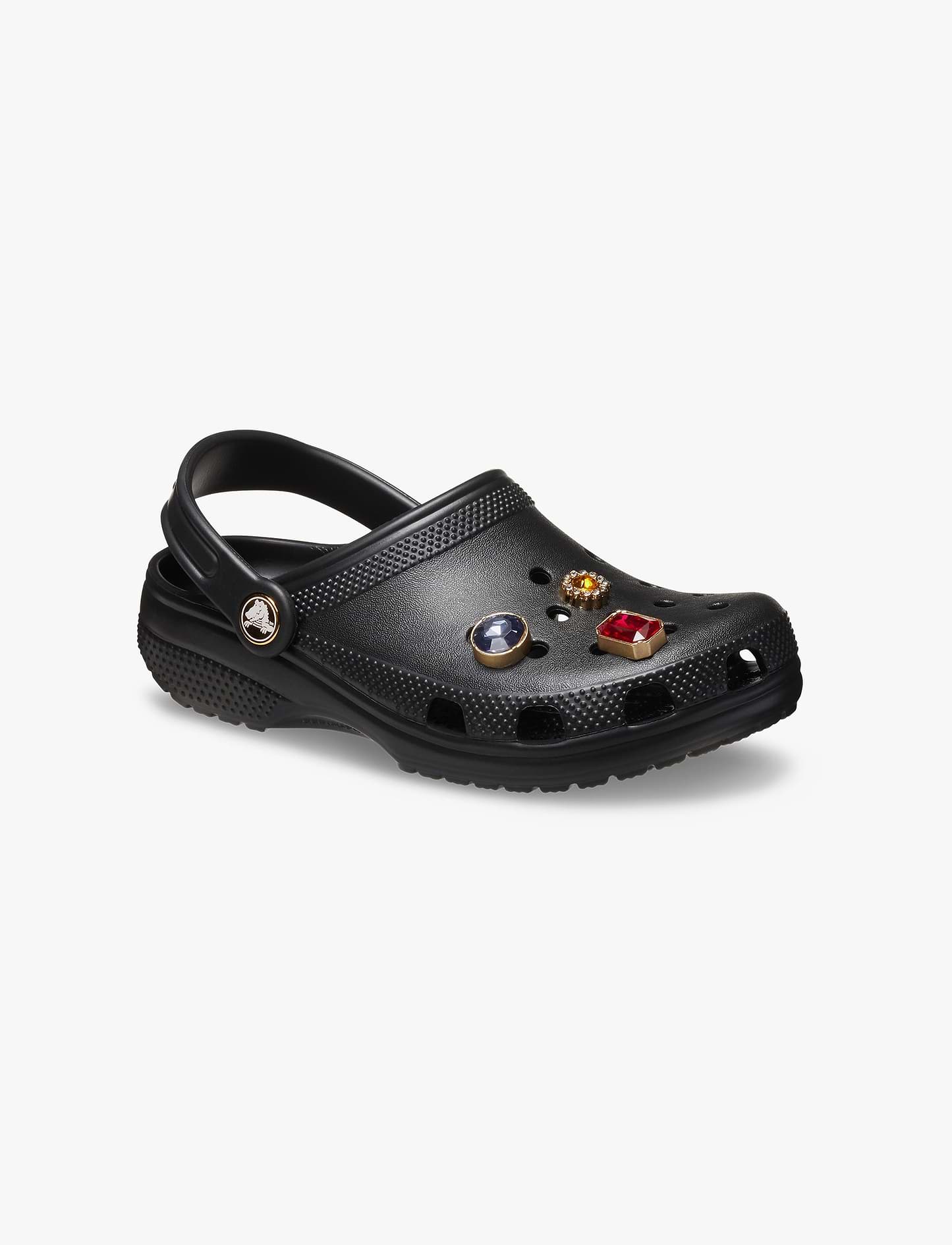 Crocs Classic Jewel Clog K - כפכפי קרוקס לילדים עם אבני חן דקורטיביות בצבע שחור