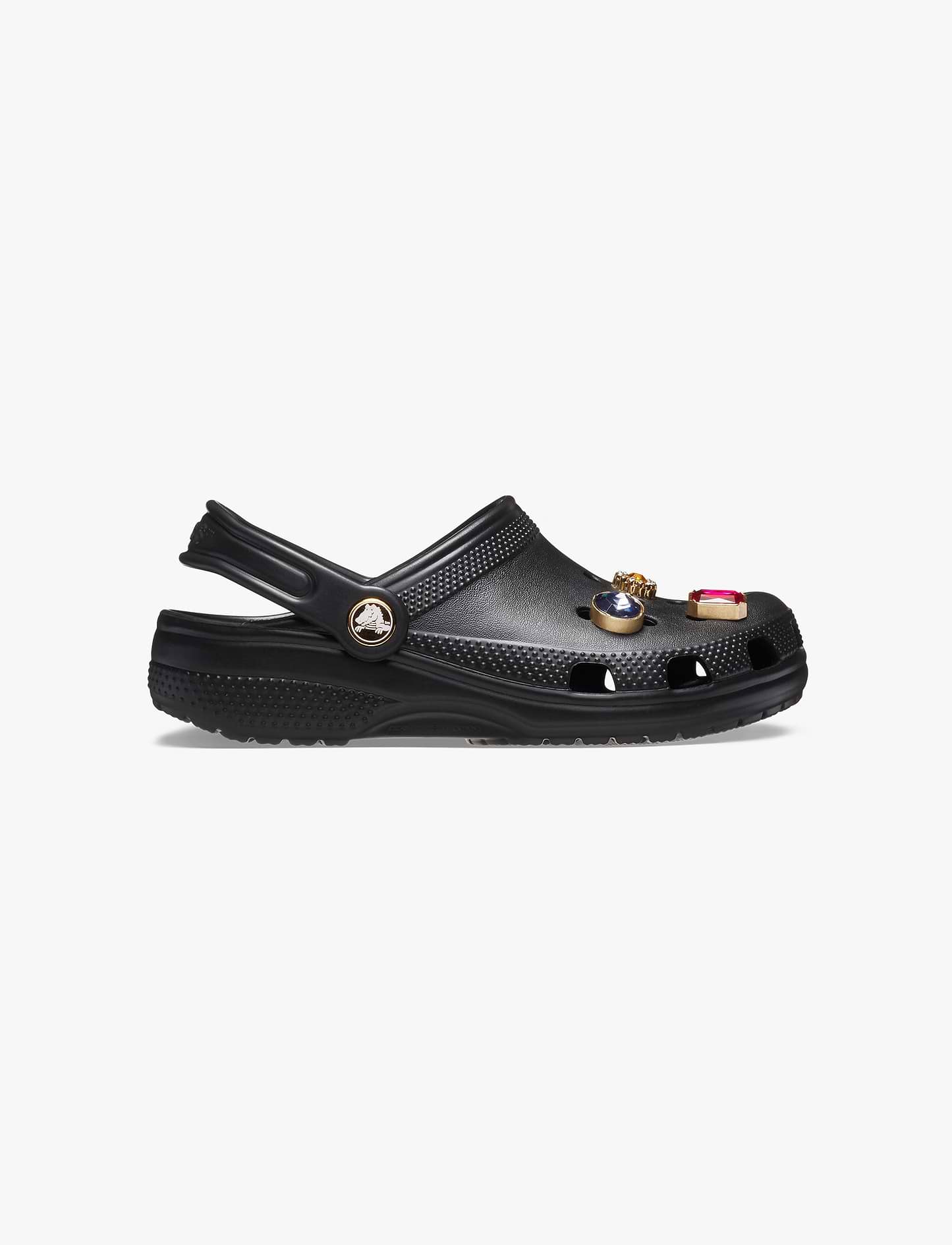 Crocs Classic Jewel Clog K - כפכפי קרוקס לילדים עם אבני חן דקורטיביות בצבע שחור