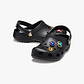 Crocs Classic Jewel Clog K -  כפכפי קרוקס לילדים עם אבני חן דקורטיביות בצבע שחור