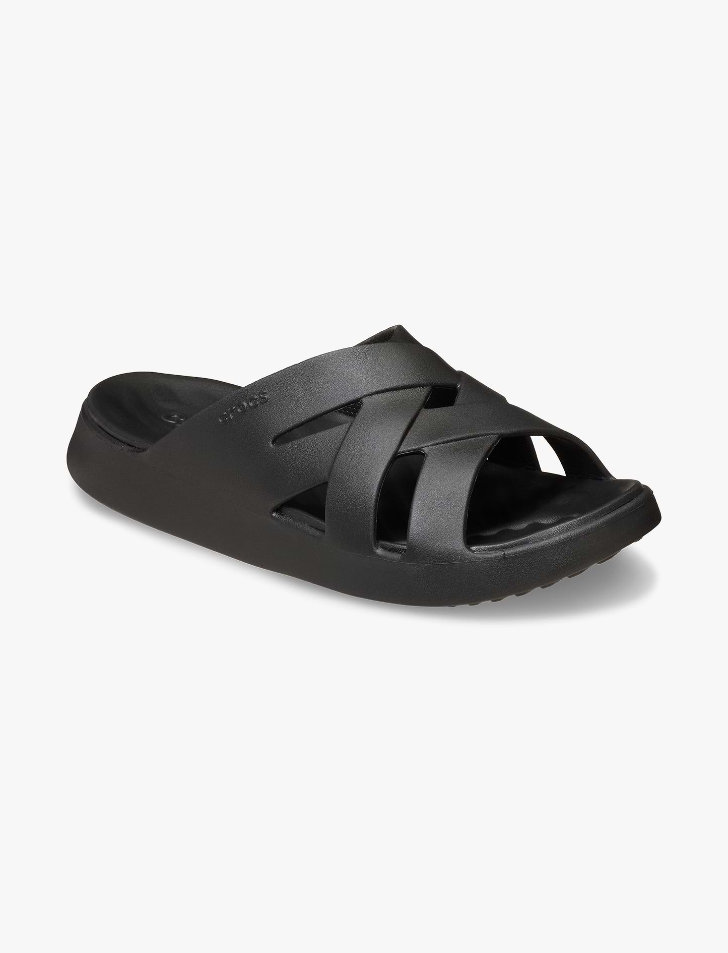 Crocs Getaway Weave Slide - כפכפי סלייד קרוקס לנשים בצבע שחור