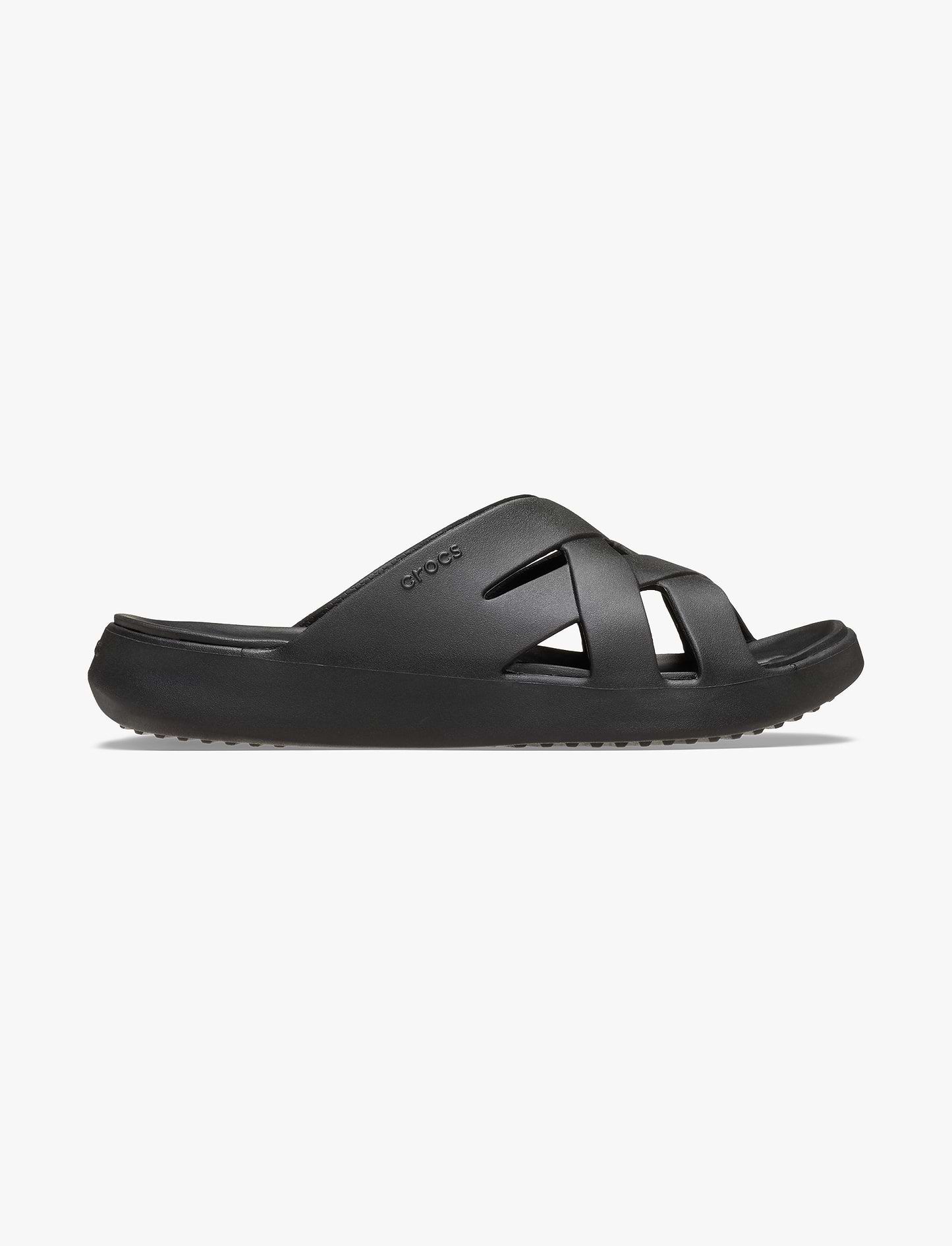 Crocs Getaway Weave Slide - כפכפי סלייד קרוקס לנשים בצבע שחור
