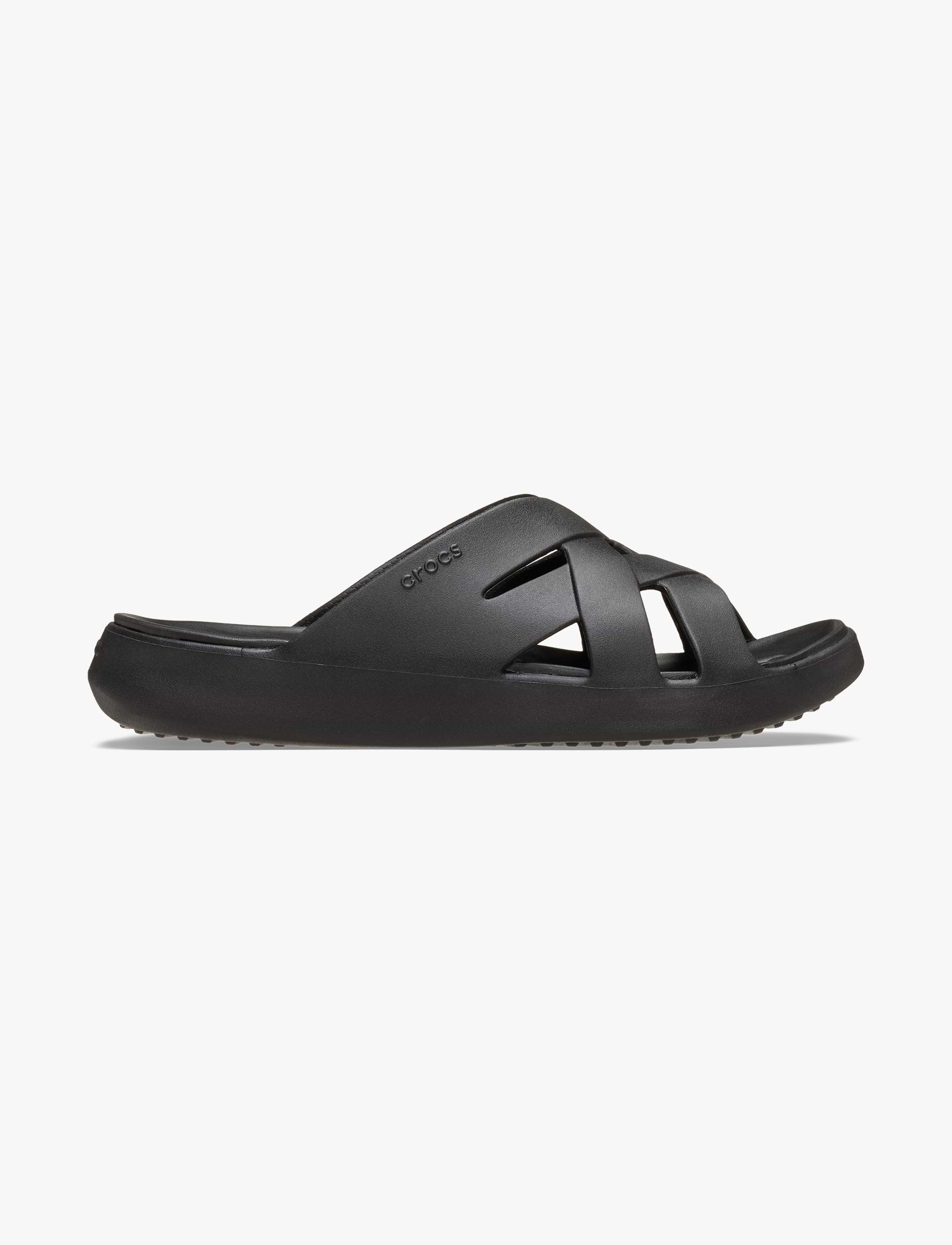 Crocs Getaway Weave Slide - כפכפי סלייד קרוקס לנשים בצבע שחור
