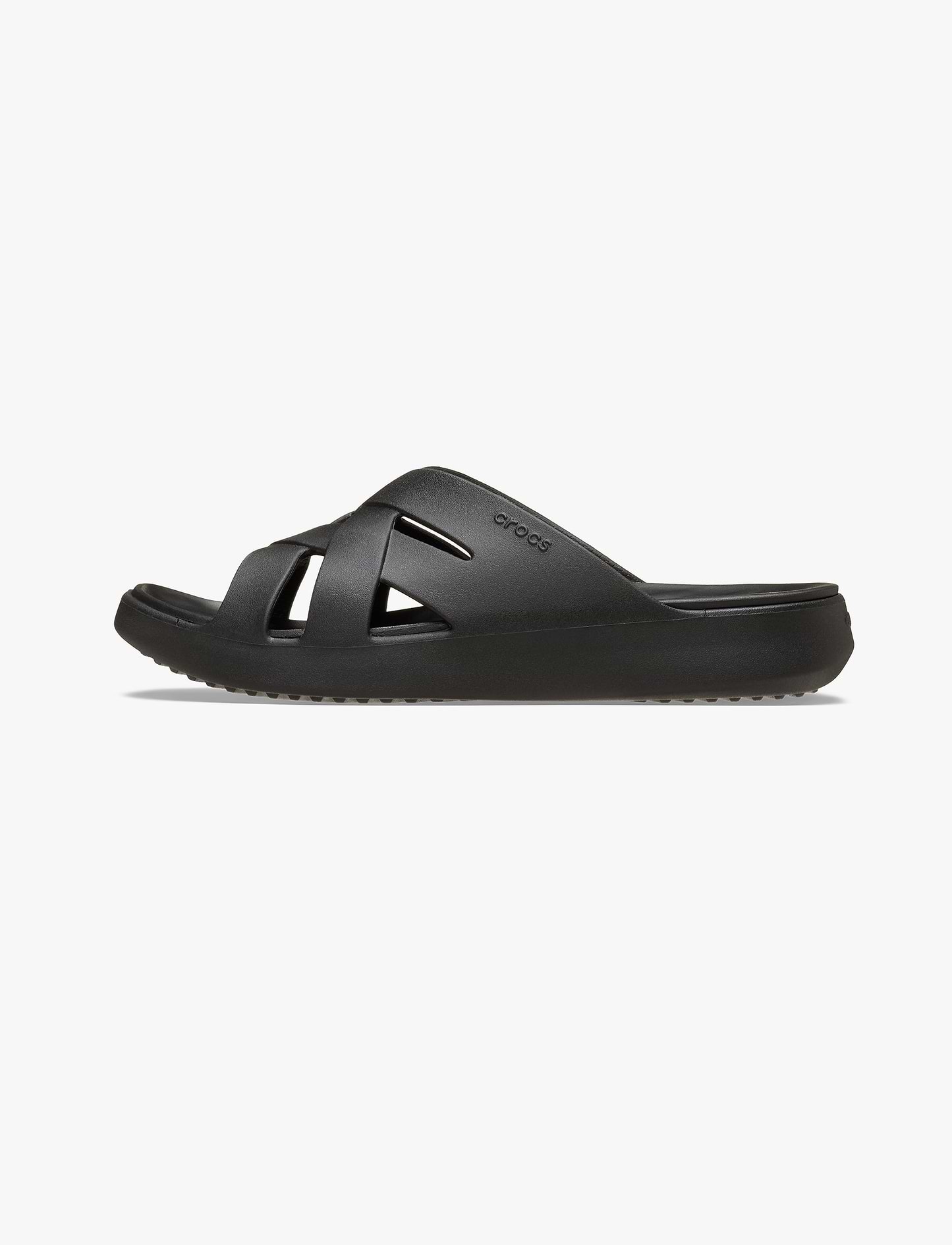 Crocs Getaway Weave Slide - כפכפי סלייד קרוקס לנשים בצבע שחור