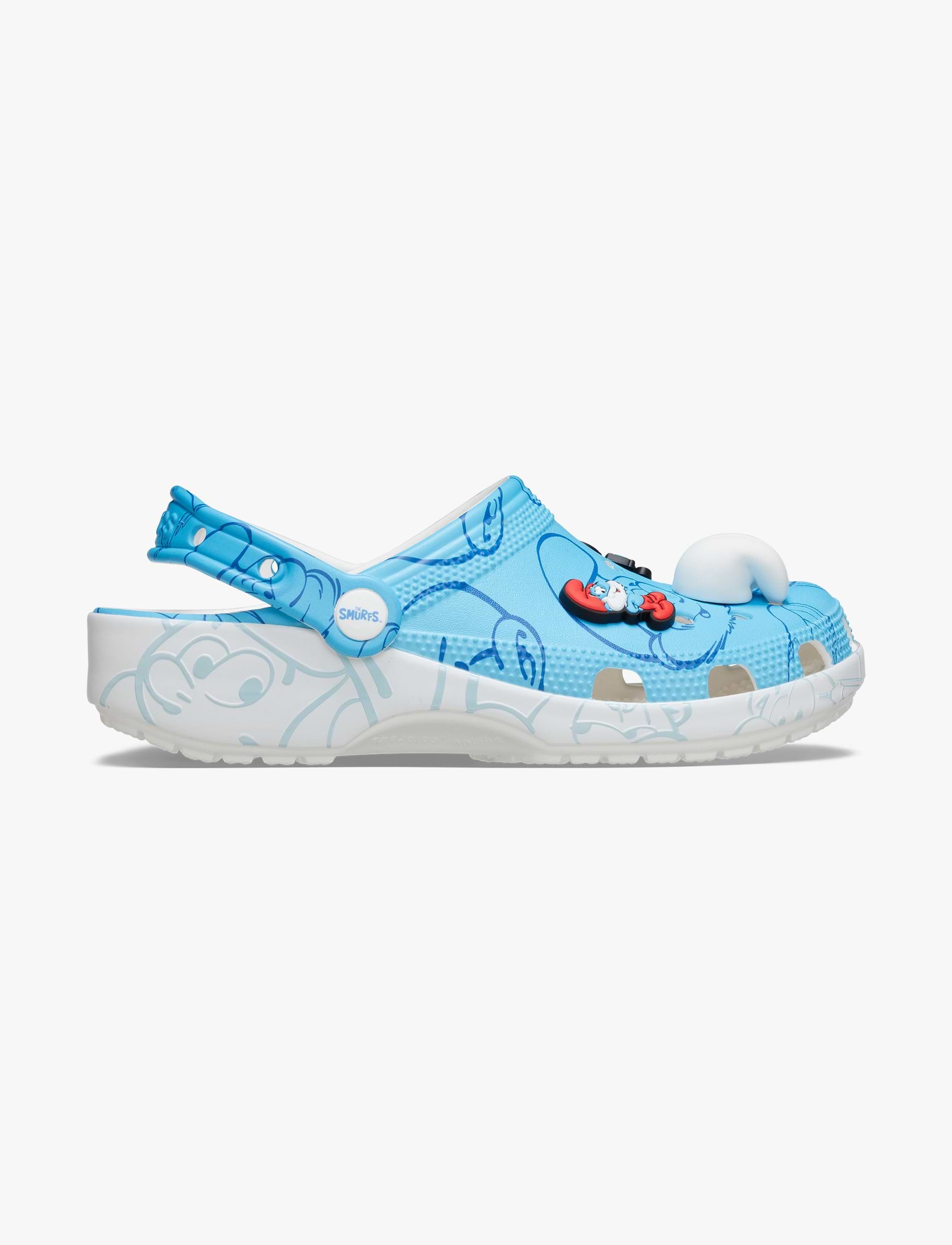 Crocs Smurfs Classic Clog - כפכפי קרוקס דרדסים בצבע תכלת/לבן