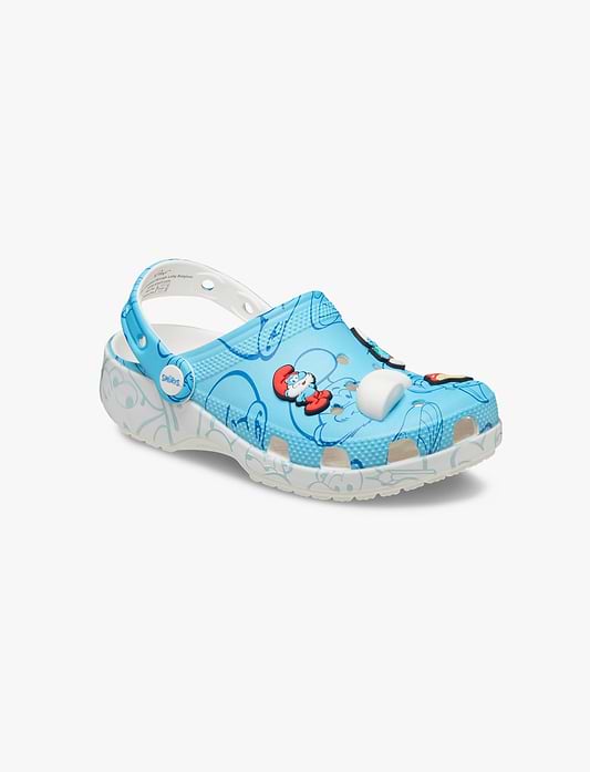Crocs Smurfs Classic Clog K - כפכפי קרוקס קלוג הדרדסים לילדים