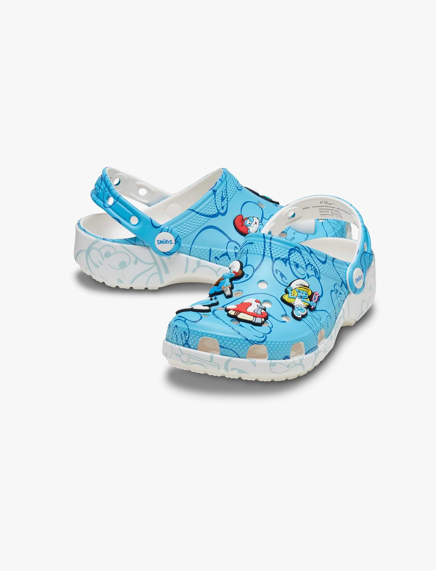 Crocs Smurfs Classic Clog K - כפכפי קרוקס קלוג הדרדסים לילדים