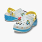 Crocs Smurfs Platform Clog  - כפכפי קרוקס קלוג פלטפורמה הדרדסים לנשים בצבע לבן/תכלת