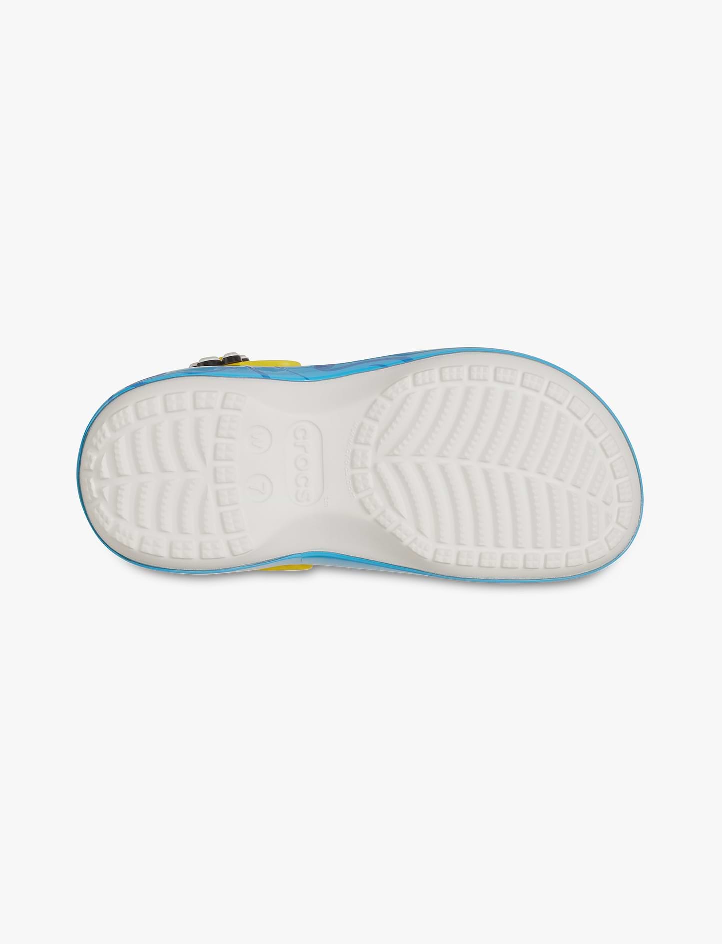 Crocs Smurfs Platform Clog - כפכפי קרוקס קלוג פלטפורמה הדרדסים לנשים בצבע לבן/תכלת
