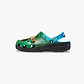 Crocs Minecraft Classic Clog K -כפכפי קרוקס קלוג מיינקרפט לילדים בצבע ירוק/שחור