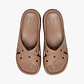 Crocs Classic Women's Cross Strap - כפכפי קרוקס לנשים בצבע חום