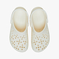 Crocs Classic Floral Cut Out Clog - כפכפי קרוקס לנשים בצבע לבן גיר
