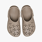Crocs Classic Floral Cut Out Clog - כפכפי קרוקס לנשים בצבע טאופ