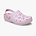 Crocs Classic Floral Cut Out Clog - כפכפי קרוקס לנשים בצבע ורוד חלבי