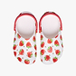 Crocs Classic Fresh Fruits K -  כפכפי קרוקס לילדים בצבע לבן בהדפס תותים אדומים