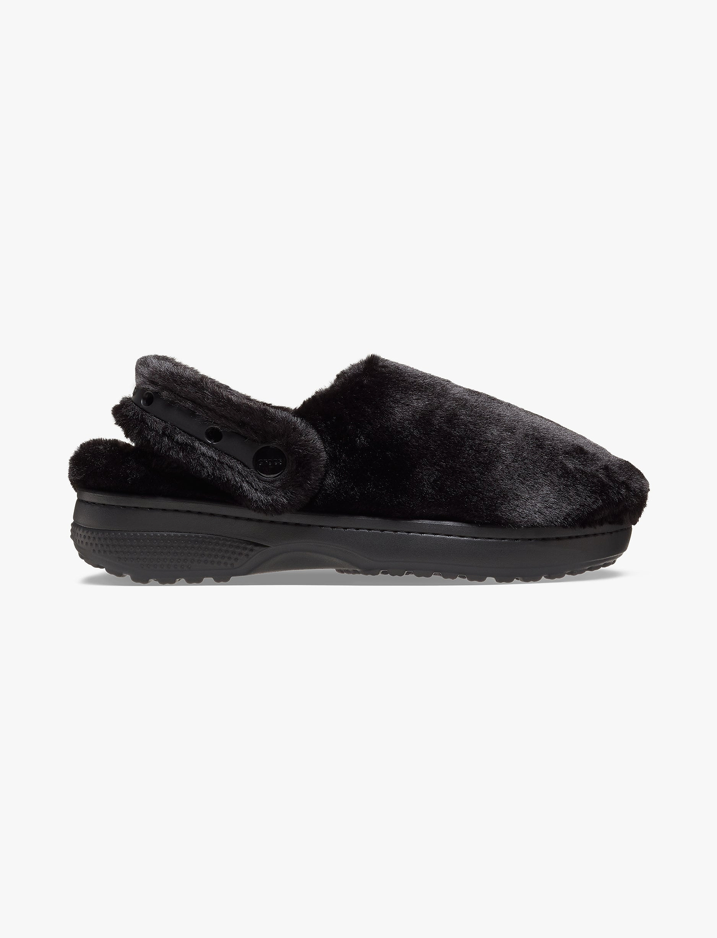 Crocs Classic Unfurgettable Clog - כפכפי קרוקס פרוותיים לנשים בצבע שחור