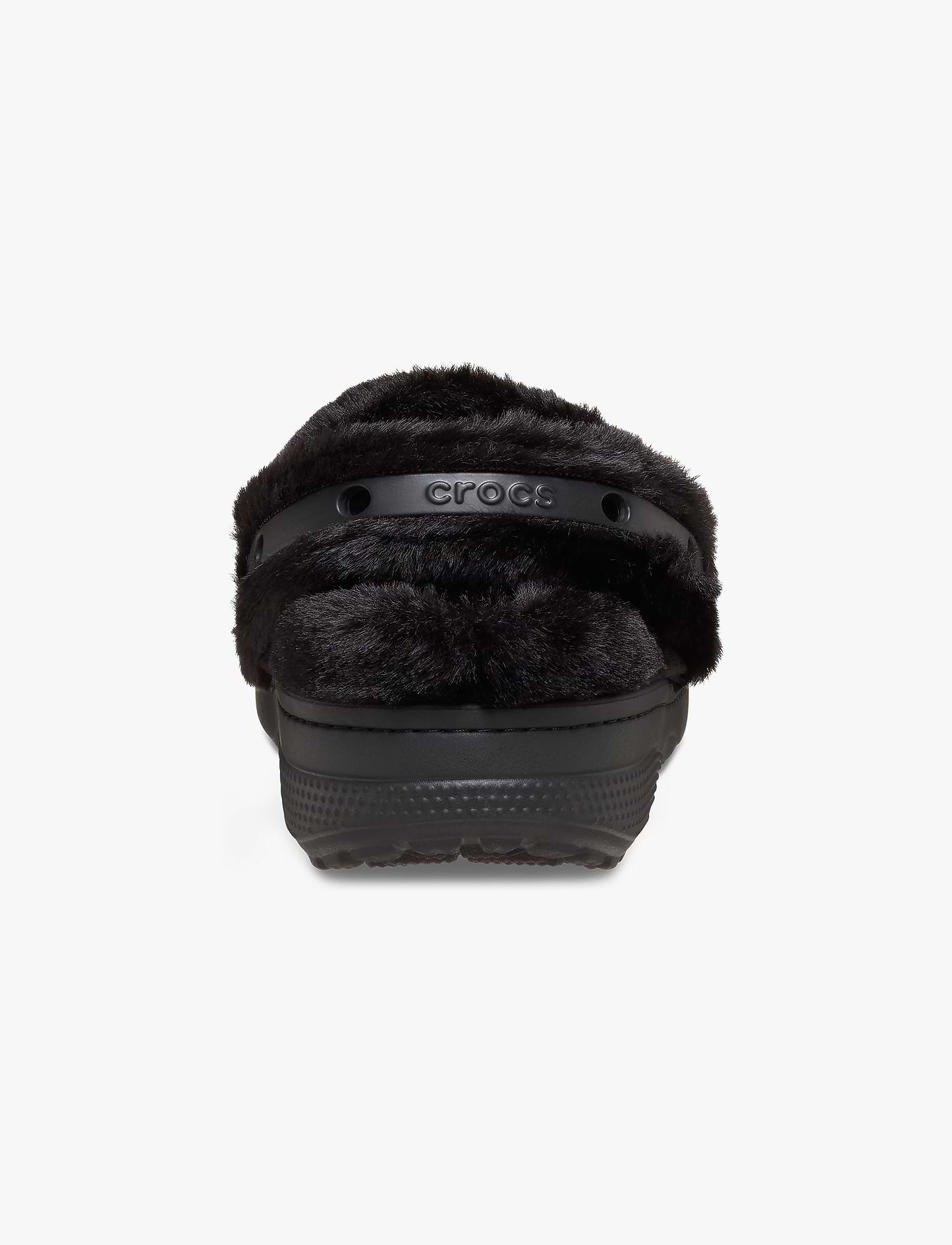 Crocs Classic Unfurgettable Clog - כפכפי קרוקס פרוותיים לנשים בצבע שחור