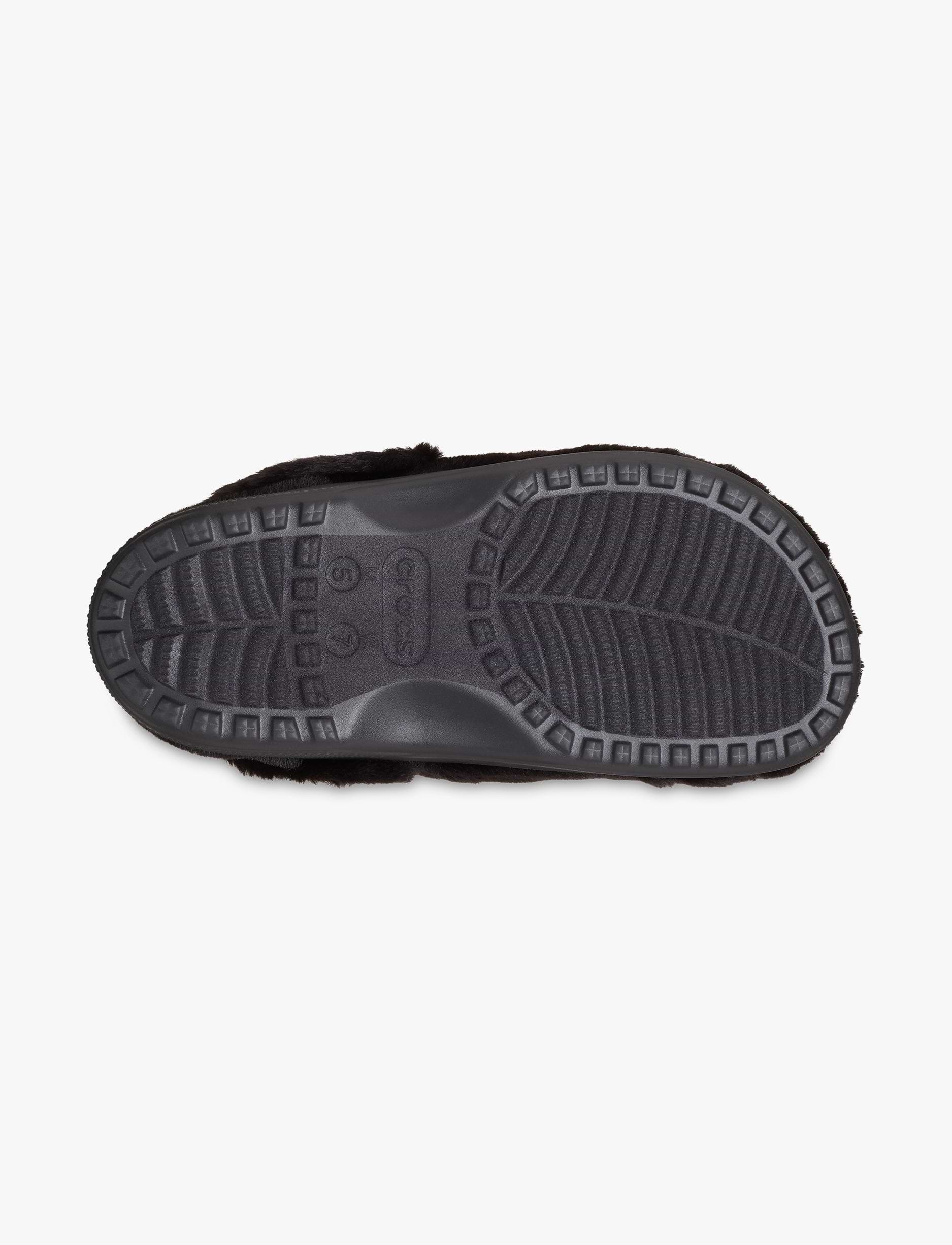 Crocs Classic Unfurgettable Clog - כפכפי קרוקס פרוותיים לנשים בצבע שחור