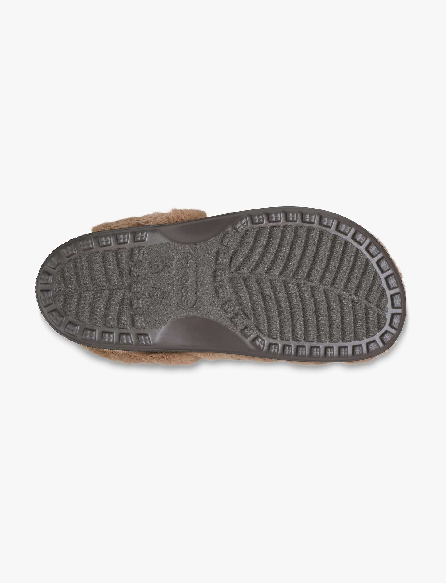 Crocs Classic Unfurgettable Clog - כפכפי קרוקס פרוותיים לנשים בצבע שוקולד חלב