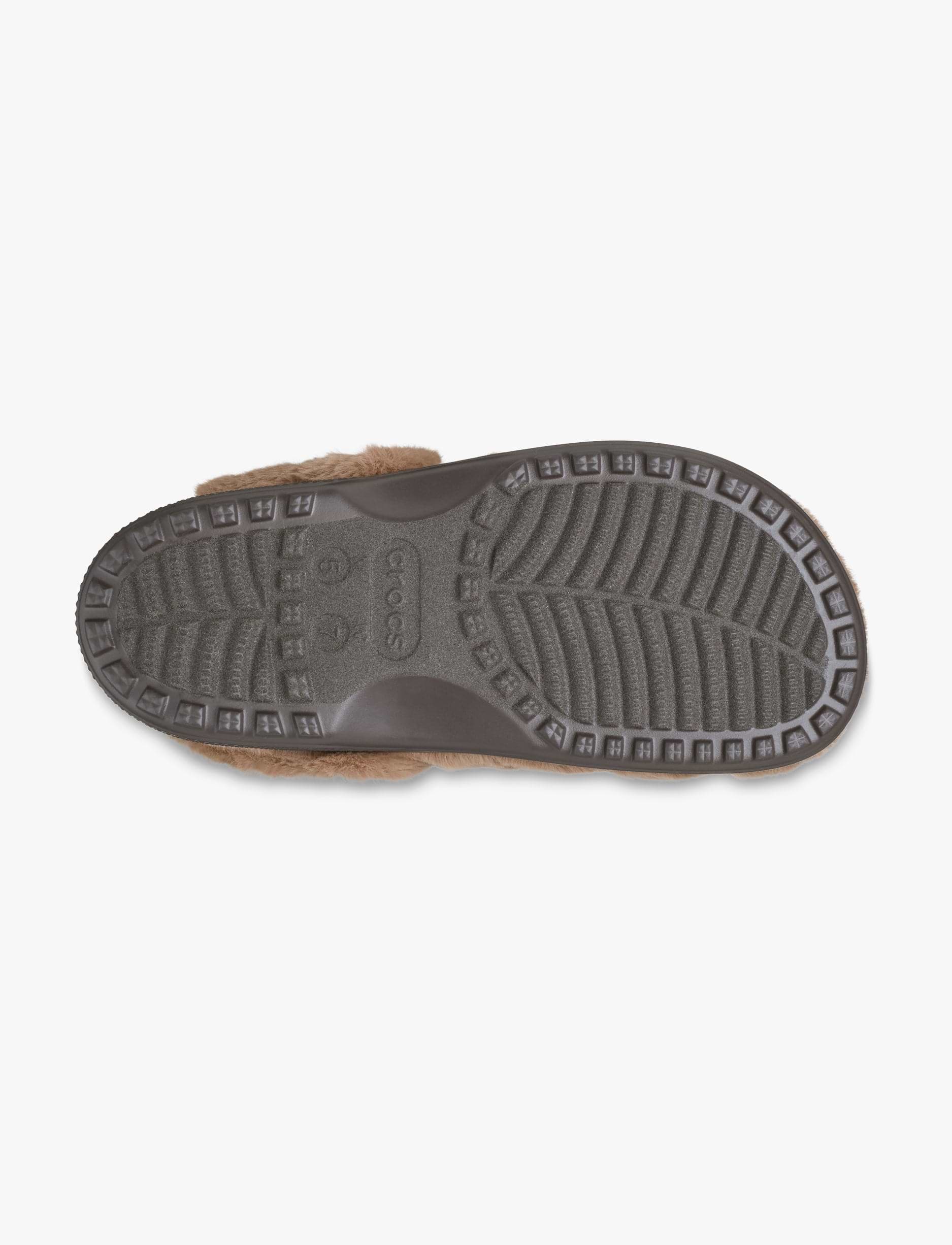 Crocs Classic Unfurgettable Clog - כפכפי קרוקס פרוותיים לנשים בצבע שוקולד חלב