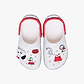 Crocs Peanuts Classic Clog K -  כפכפי קלוג  קרוקס סנופי לילדים בצבע לבן/שחור/אדום