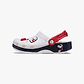 Crocs Peanuts Classic Clog K -  כפכפי קלוג  קרוקס סנופי לילדים בצבע לבן/שחור/אדום