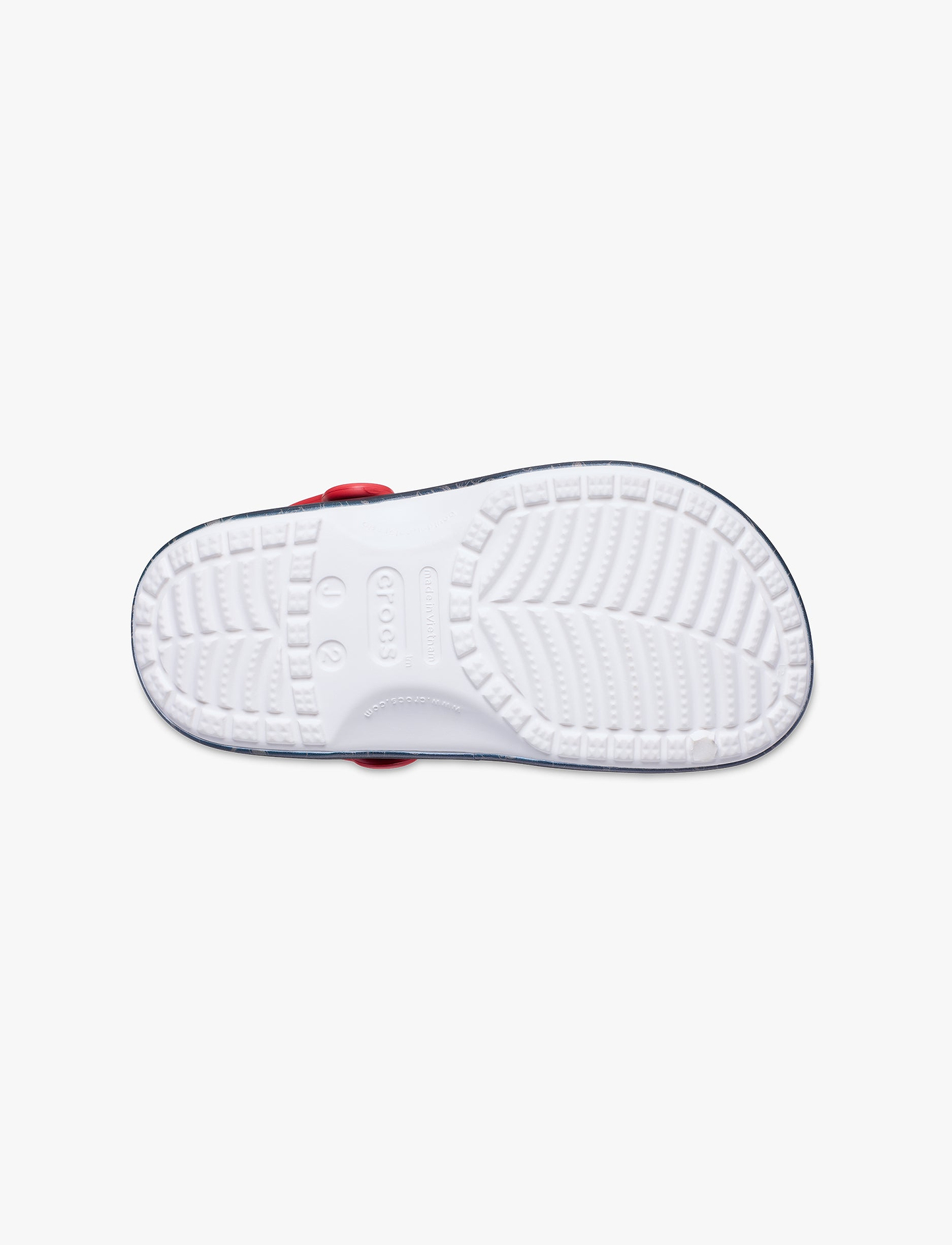 Crocs Peanuts Classic Clog T - כפכפי קלוג קרוקס סנופי לילדים בצבע לבן/שחור/אדום מידות קטנות