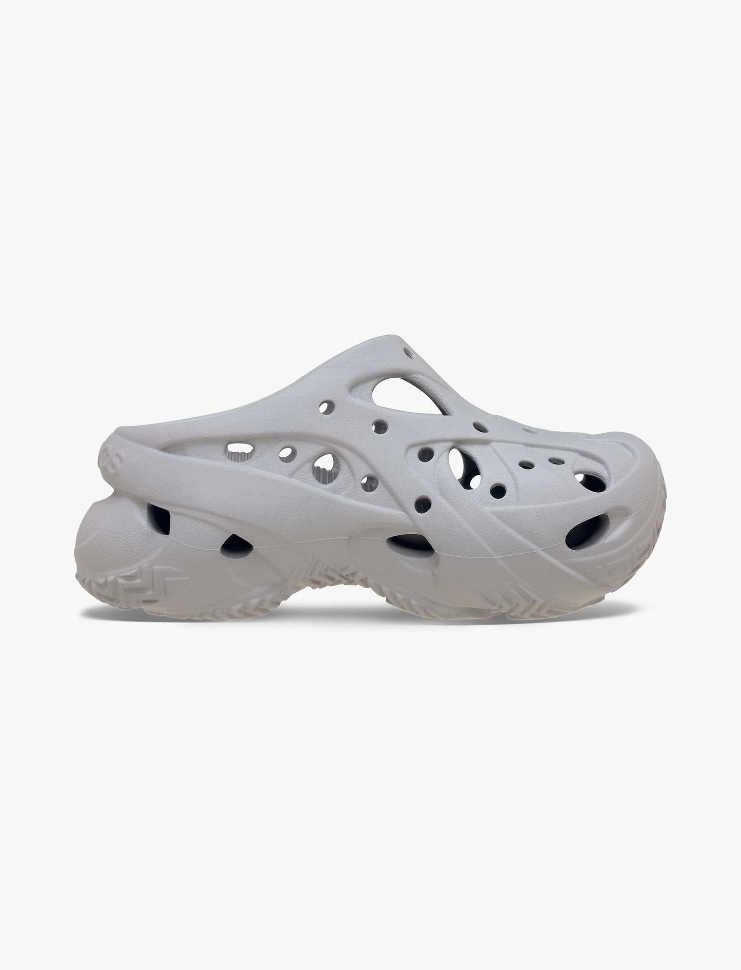 Crocs Caged Clog - כפכפי קרוקס פלטפורמה לנשים בצבע אפור
