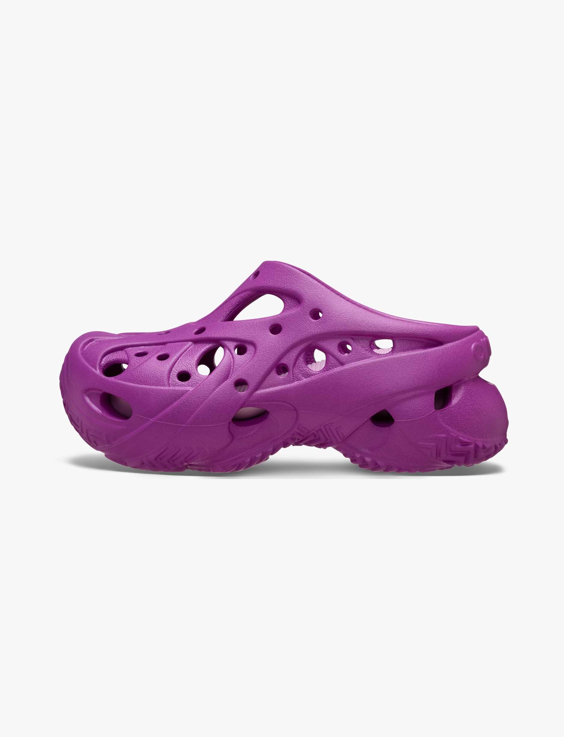 Crocs Caged Clog - כפכפי קרוקס פלטפורמה לנשים בצבע אשכולית