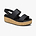 Crocs Brooklyn Cork Low Wedge - סנדלי פלטפורמה קרוקס ברוקלין קורק לנשים בצבע שחור