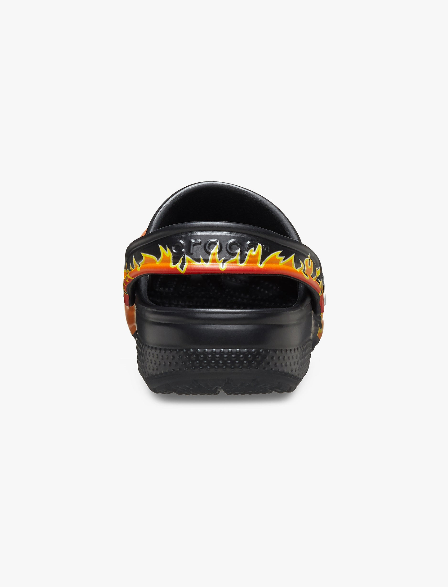 Crocs Classic Flames T - כפכפי קרוקס לילדים בצבע שחור/כתום מידות קטנות