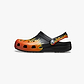 Crocs Classic Flames T -  כפכפי קרוקס לילדים בצבע שחור/כתום מידות קטנות