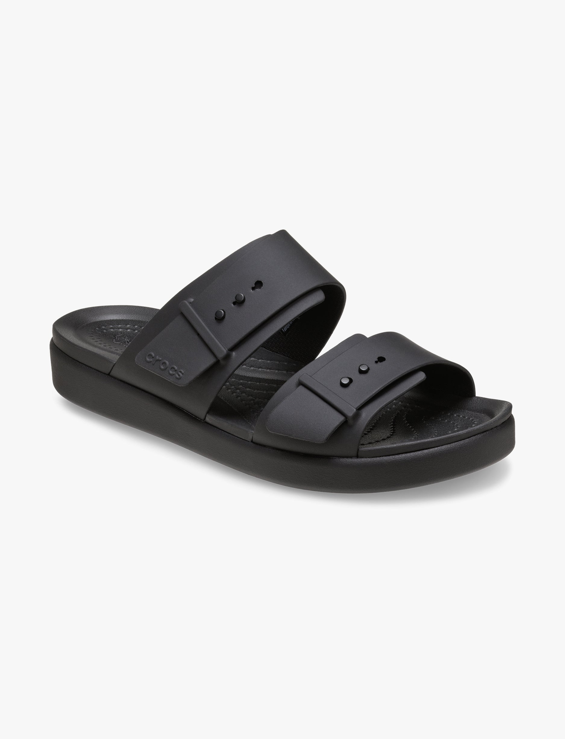 Crocs Brooklyn Buckle Low Low - כפכפי קרוקס ברוקלין לנשים בצבע שחור