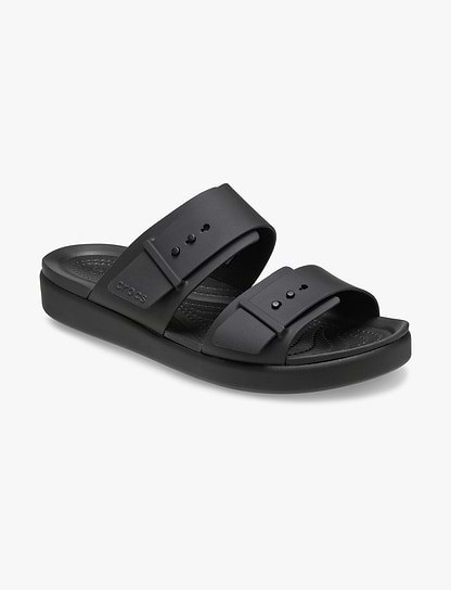 Crocs Brooklyn Buckle Low Low - כפכפי קרוקס ברוקלין לנשים בצבע שחור