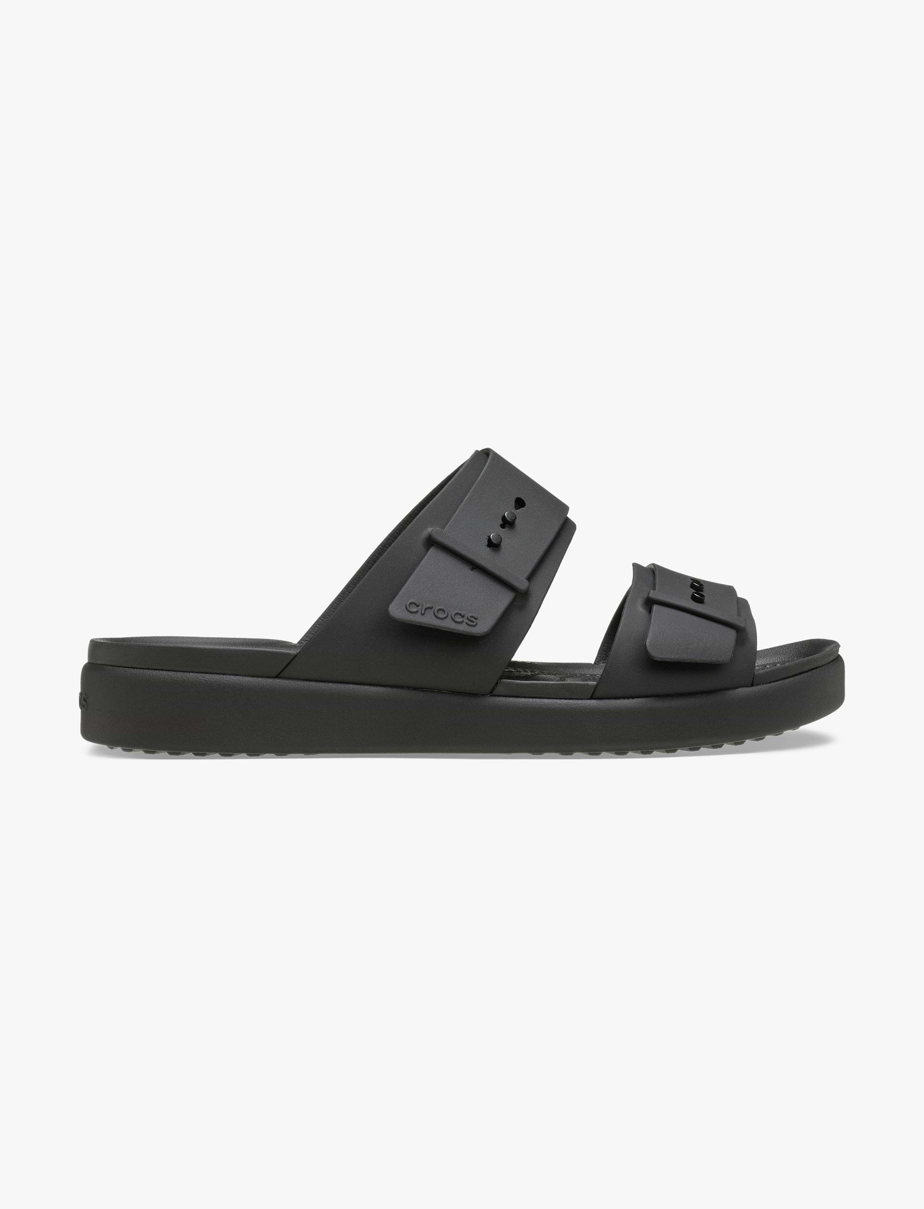 Crocs Brooklyn Buckle Low Low - כפכפי קרוקס ברוקלין לנשים בצבע שחור