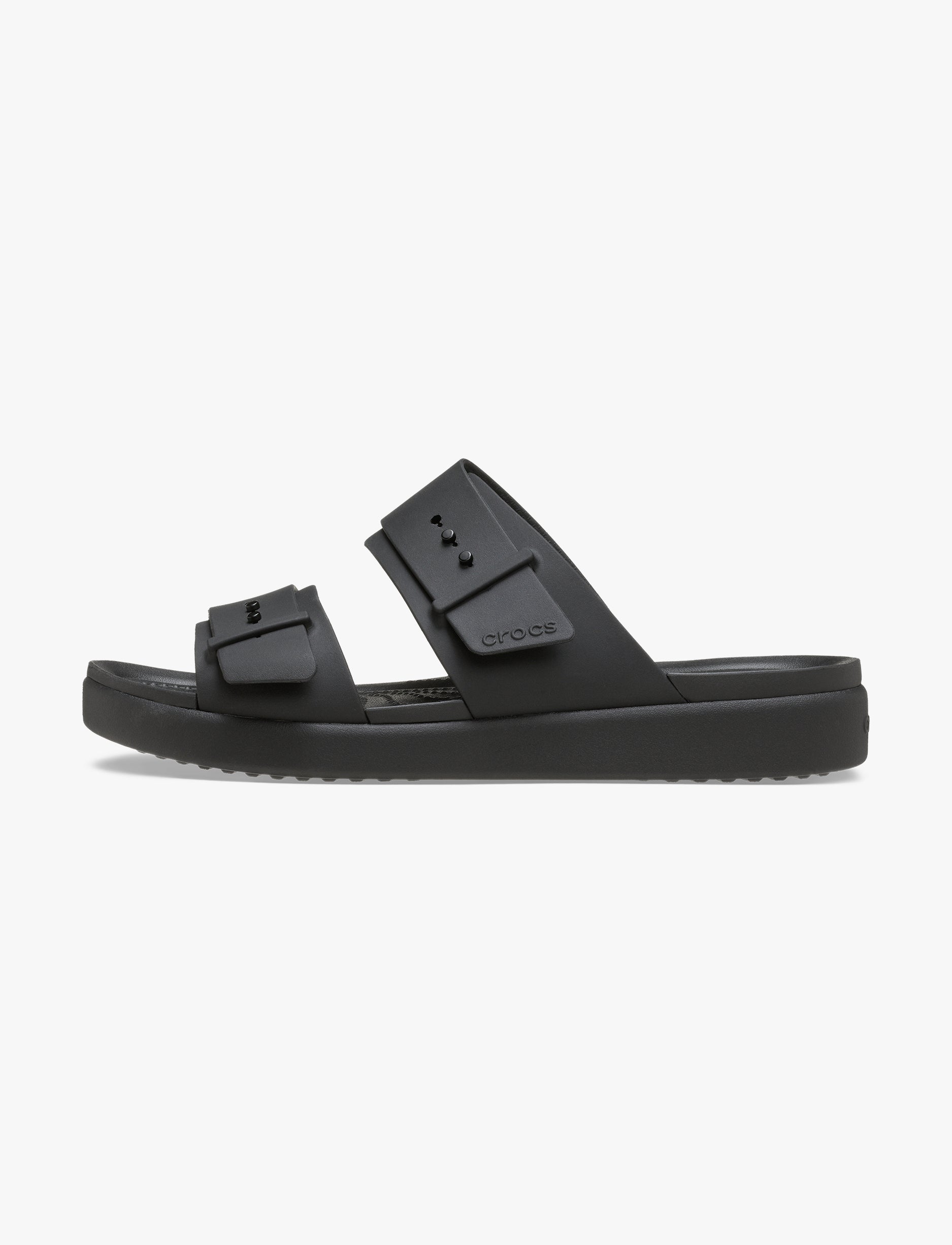 Crocs Brooklyn Buckle Low Low - כפכפי קרוקס ברוקלין לנשים בצבע שחור