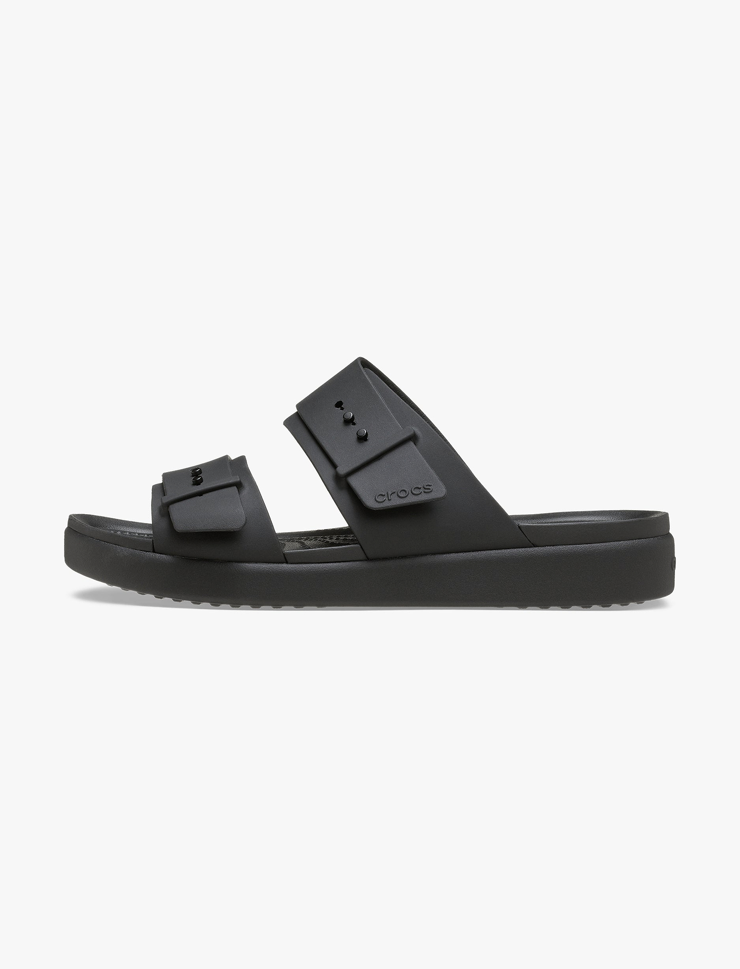 Crocs Brooklyn Buckle Low Low - כפכפי קרוקס ברוקלין לנשים בצבע שחור