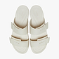 Crocs Brooklyn Buckle Low Low - כפכפי קרוקס ברוקלין לנשים בצבע אבן חול