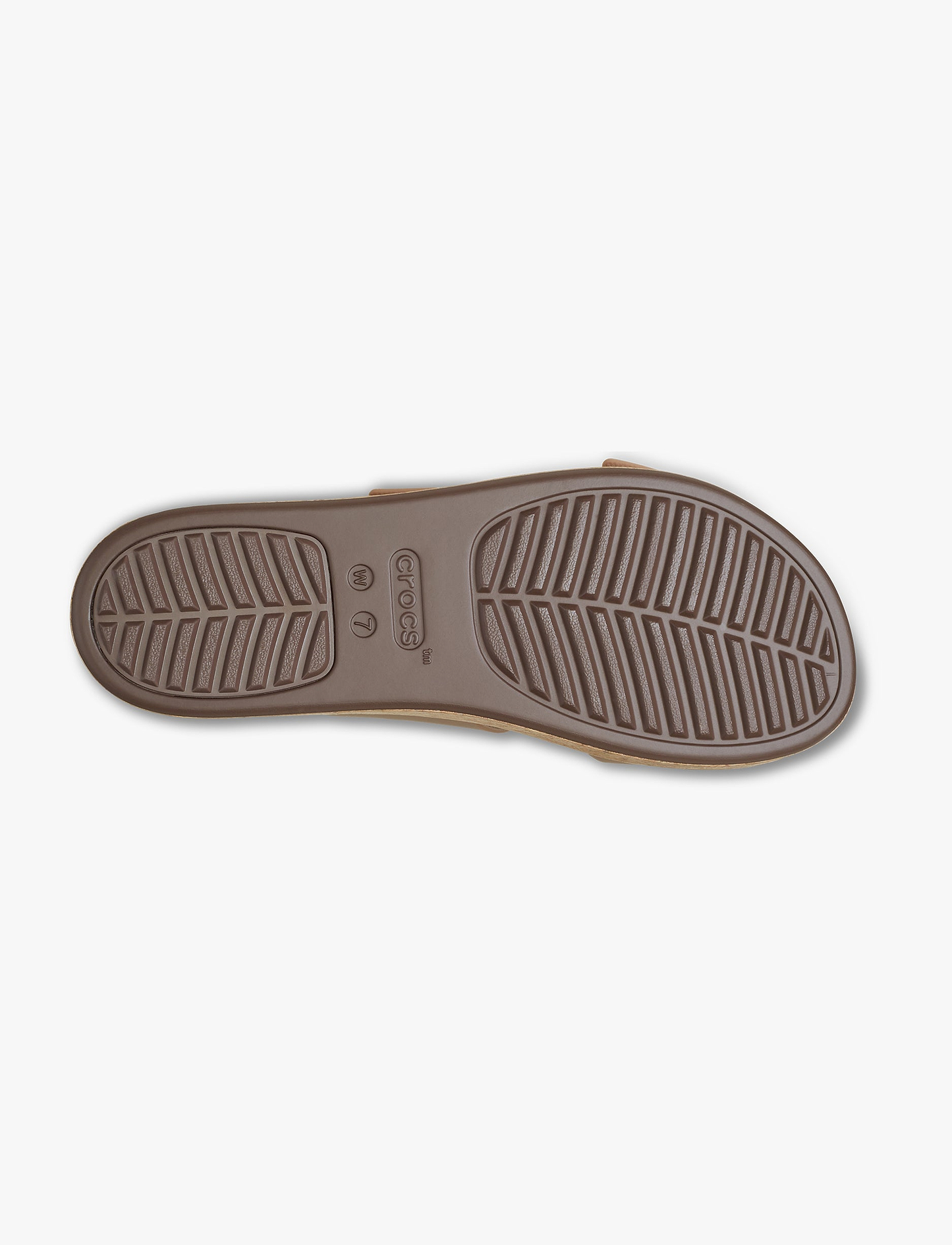 Crocs Brooklyn Cork Buckle - כפכפי פלטפורמה קרוקס ברוקלין לנשים בצבע שוקולד חלב