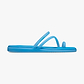 Crocs Miami Frosted Toe Loop - כפכפי אצבע קרוקס מיאמי לנשים בצבע כחול מטאלי/שחור