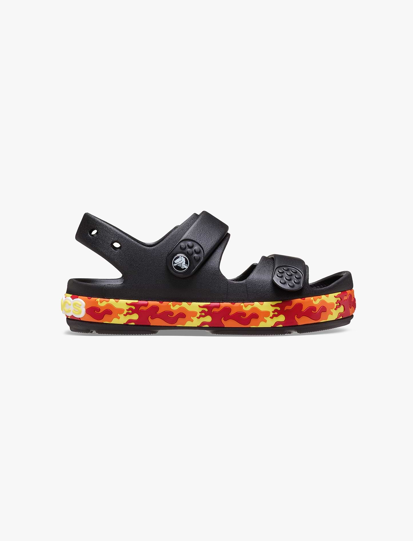 Crocs Crocband Cruiser Flames - סנדלי קרוקס קרוקבנד לילדים בצבע שחור